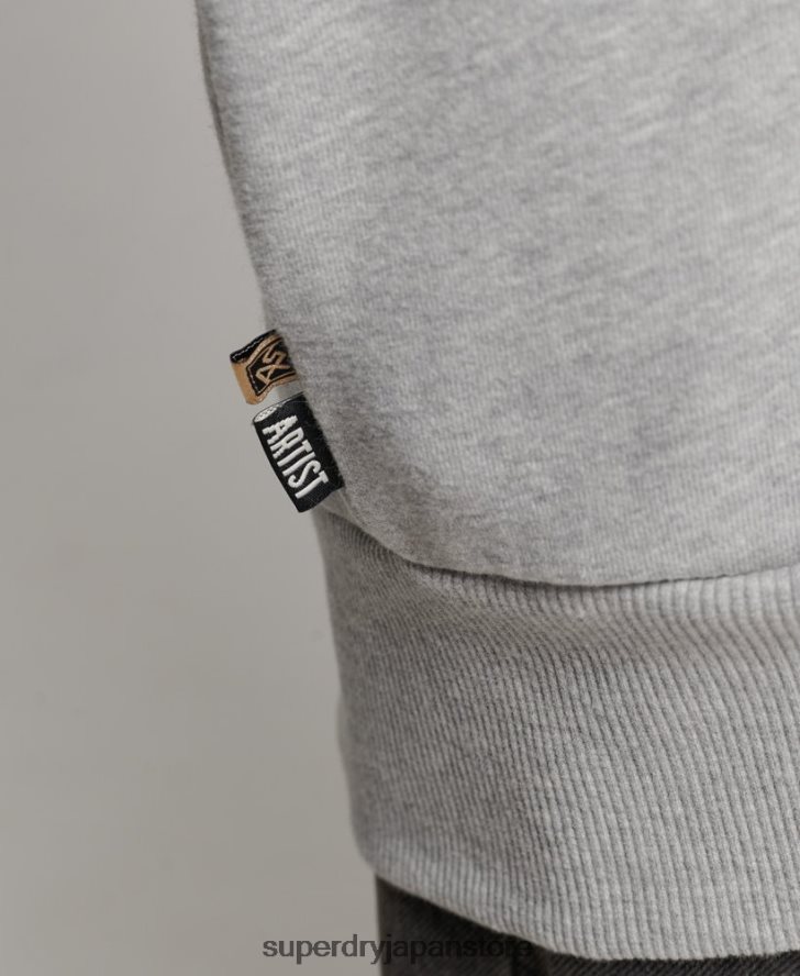 遊牧民のパーカー 女性 Superdry 衣類 グレー 2J62PZ3307