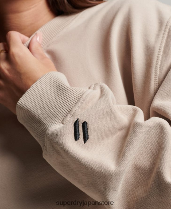 コアクルースウェットシャツ 女性 Superdry 衣類 ベージュ 2J62PZ3309