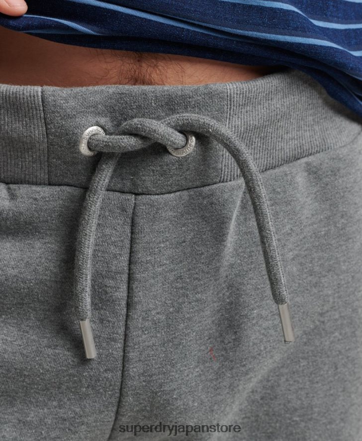 オーガニックコットン ヴィンテージロゴ ジャージー ショーツ 男性 Superdry 衣類 グレー 2J62PZ330