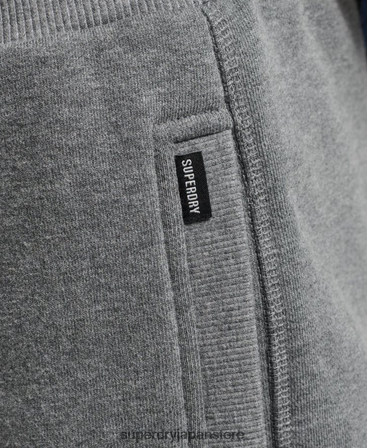 オーガニックコットン ヴィンテージロゴ ジャージー ショーツ 男性 Superdry 衣類 グレー 2J62PZ330