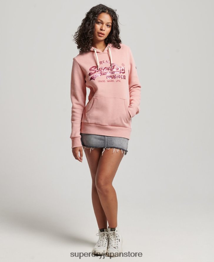 装飾パーカー 女性 Superdry 衣類 ピンク 2J62PZ3314