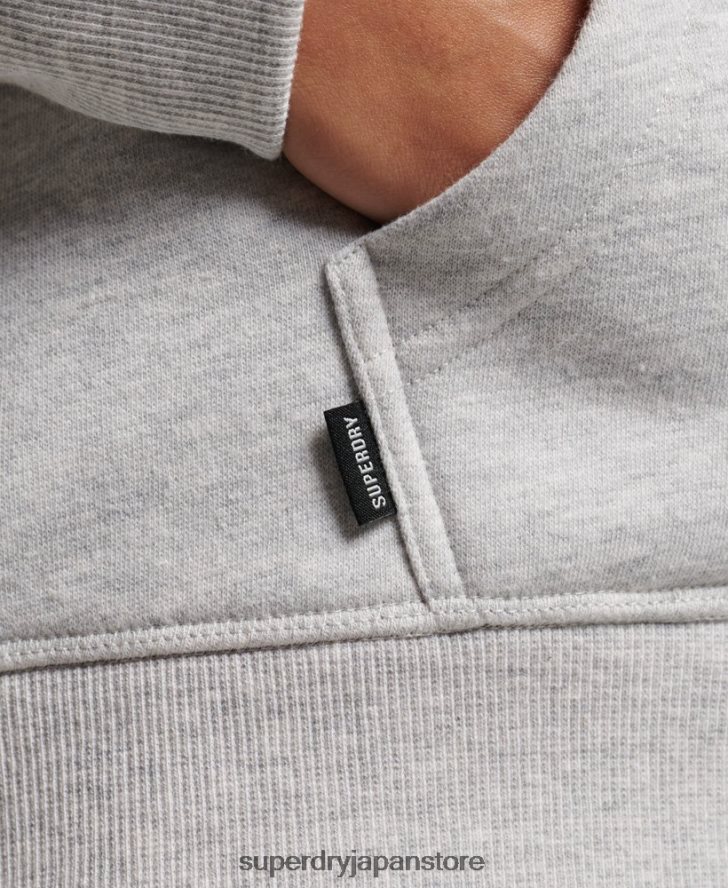 ヴィンテージロゴ刺繍パーカー 女性 Superdry 衣類 ライトグレー 2J62PZ3320