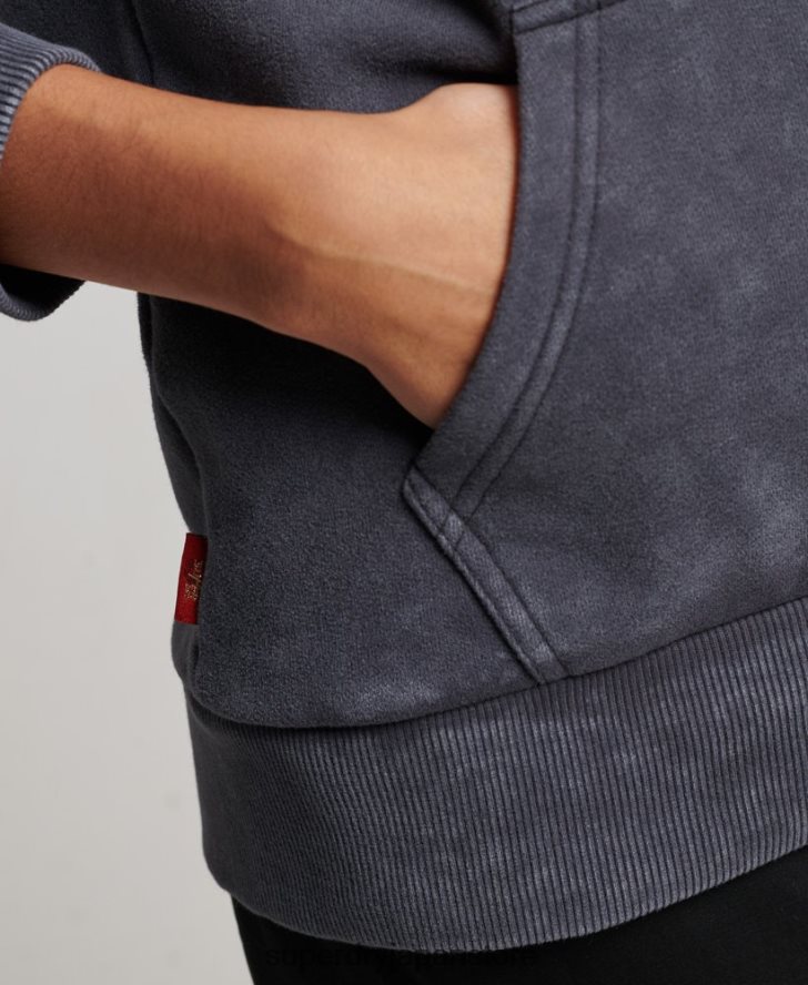 ヴィンテージグッズストアパーカー 女性 Superdry 衣類 濃い灰色 2J62PZ3321