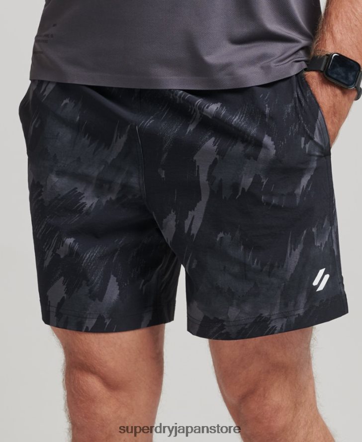 コアウーブンマルチスポーツショーツ 男性 Superdry 衣類 濃い灰色 2J62PZ333