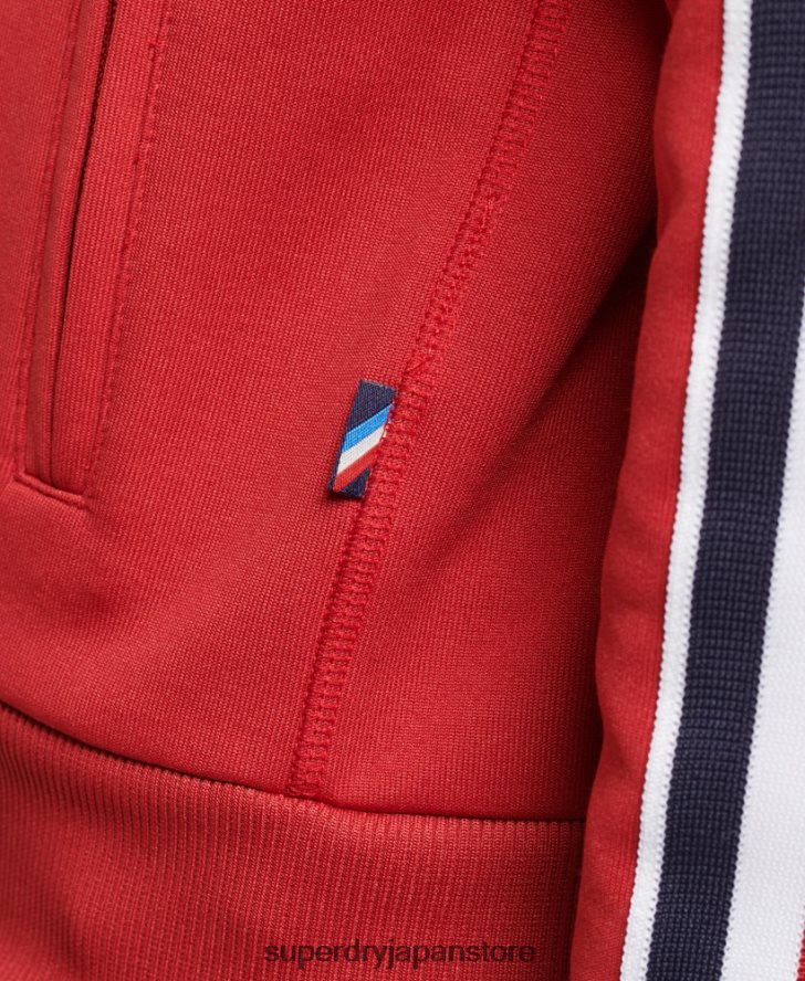 トリコットトラックトップ 女性 Superdry 衣類 赤 2J62PZ3333