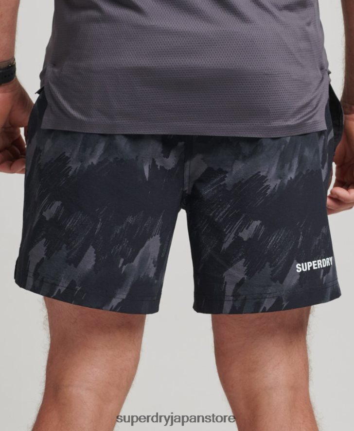 コアウーブンマルチスポーツショーツ 男性 Superdry 衣類 濃い灰色 2J62PZ333