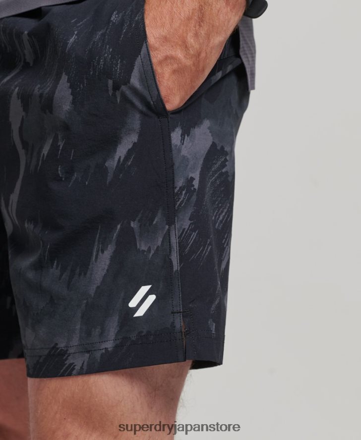コアウーブンマルチスポーツショーツ 男性 Superdry 衣類 濃い灰色 2J62PZ333
