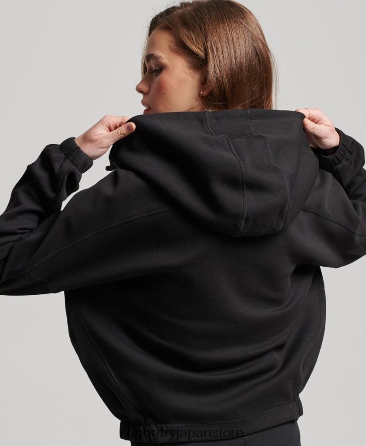 コードテックジップパーカー 女性 Superdry 衣類 黒 2J62PZ3342