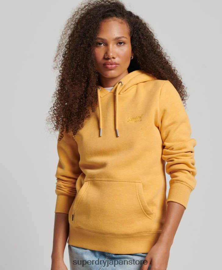 ヴィンテージロゴ刺繍パーカー 女性 Superdry 衣類 黄色 2J62PZ3344