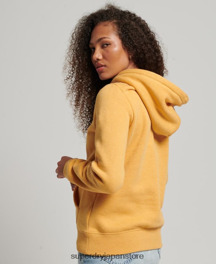 ヴィンテージロゴ刺繍パーカー 女性 Superdry 衣類 黄色 2J62PZ3344