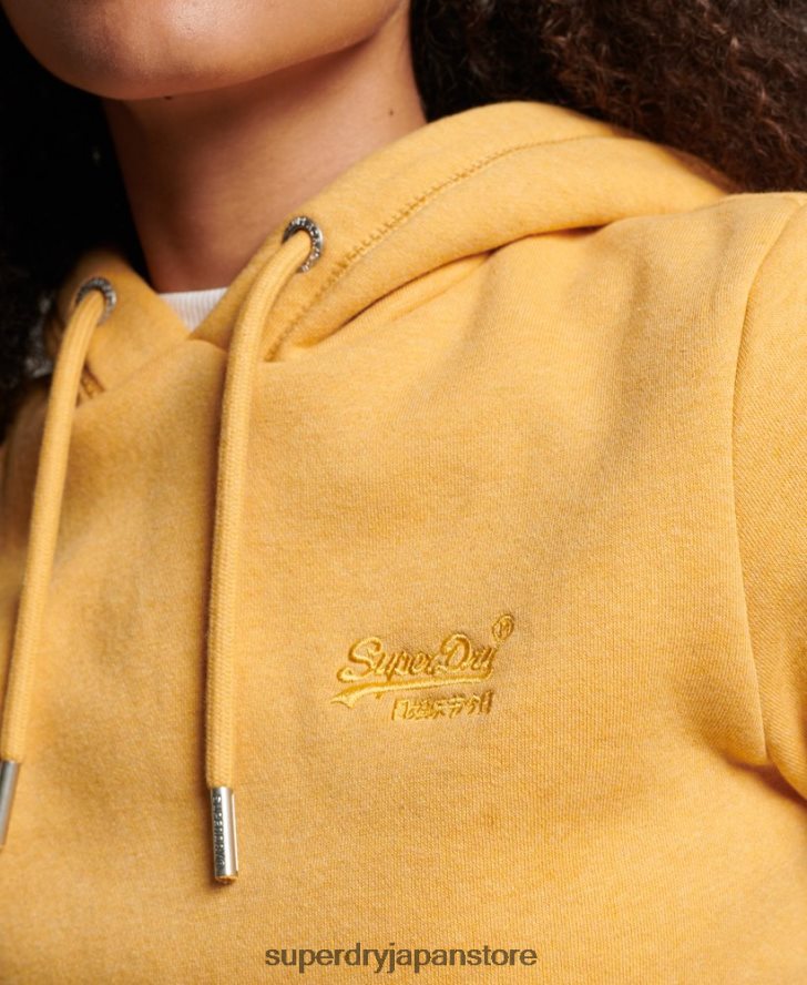 ヴィンテージロゴ刺繍パーカー 女性 Superdry 衣類 黄色 2J62PZ3344