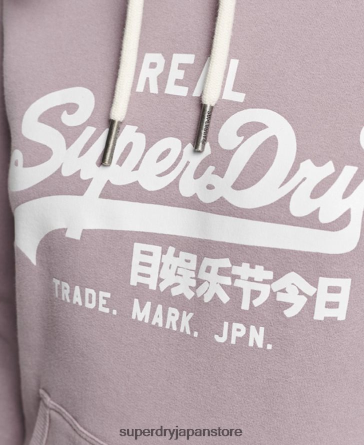 装飾パーカー 女性 Superdry 衣類 紫 2J62PZ3346