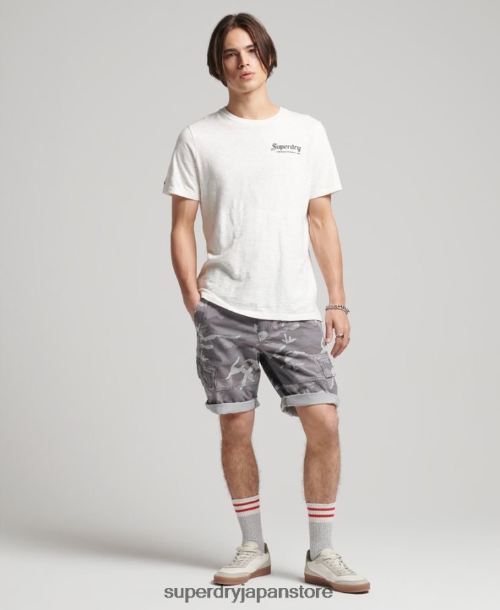 コアカーゴショーツ 男性 Superdry 衣類 ライトグレー 2J62PZ334