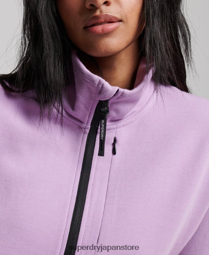 テックバットウィングハーフジップスウェットシャツ 女性 Superdry 衣類 紫 2J62PZ3354