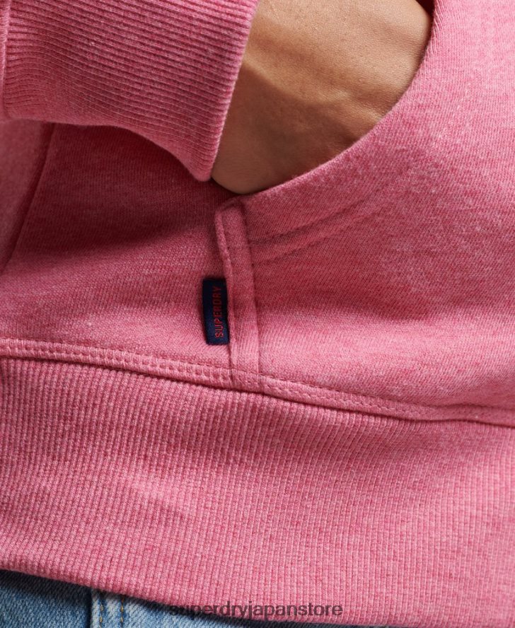 ヴィンテージロゴ刺繍ジップパーカー 女性 Superdry 衣類 ピンク 2J62PZ3355