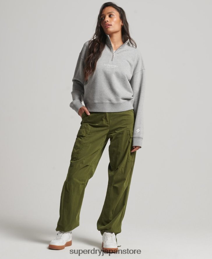 コアスポーツ ハーフジップ トラックトップ 女性 Superdry 衣類 グレー 2J62PZ3357