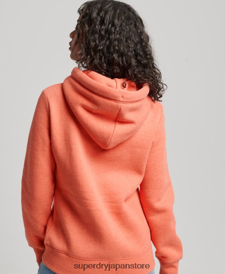 ヴィンテージロゴ刺繍パーカー 女性 Superdry 衣類 コーラル 2J62PZ3358