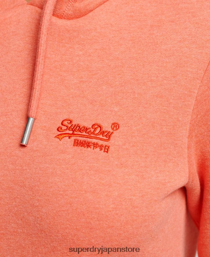 ヴィンテージロゴ刺繍パーカー 女性 Superdry 衣類 コーラル 2J62PZ3358
