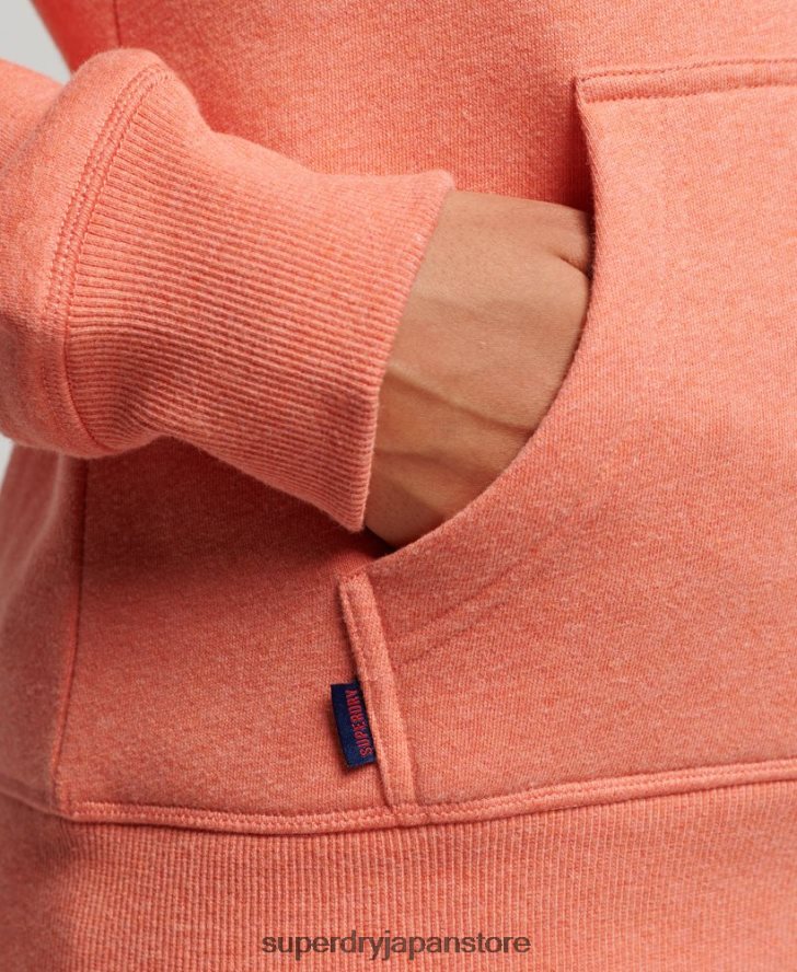 ヴィンテージロゴ刺繍パーカー 女性 Superdry 衣類 コーラル 2J62PZ3358