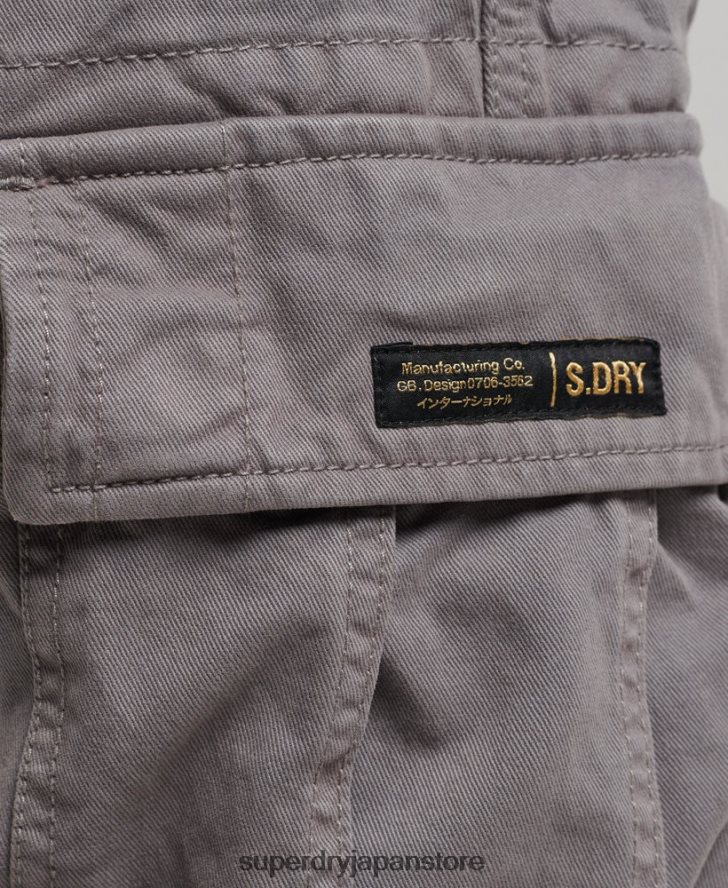 オーガニックコットン ヴィンテージ コア カーゴ ヘビー ショーツ 男性 Superdry 衣類 グレー 2J62PZ335