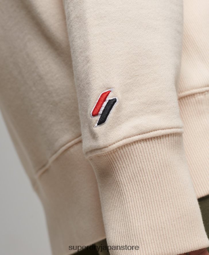 紋章オーバーサイズクルースウェットシャツ 女性 Superdry 衣類 クリーム 2J62PZ3369