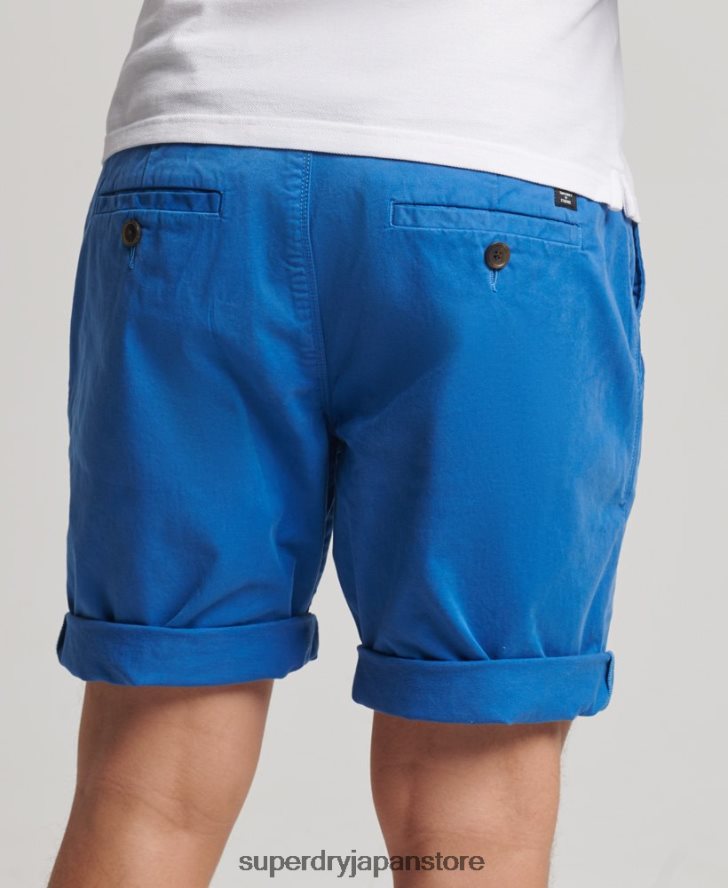 オーガニックコットンコアチノショーツ 男性 Superdry 衣類 ライトブルー 2J62PZ336