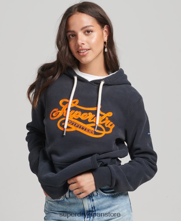 プライド＆クラフトパーカー 女性 Superdry 衣類 海軍 2J62PZ3378