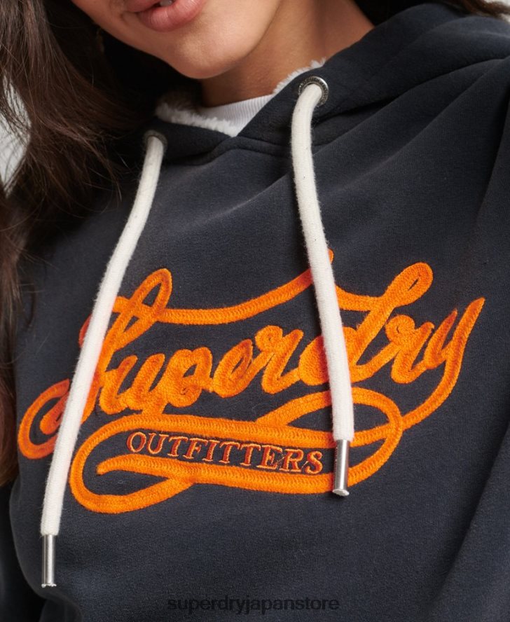 プライド＆クラフトパーカー 女性 Superdry 衣類 海軍 2J62PZ3378
