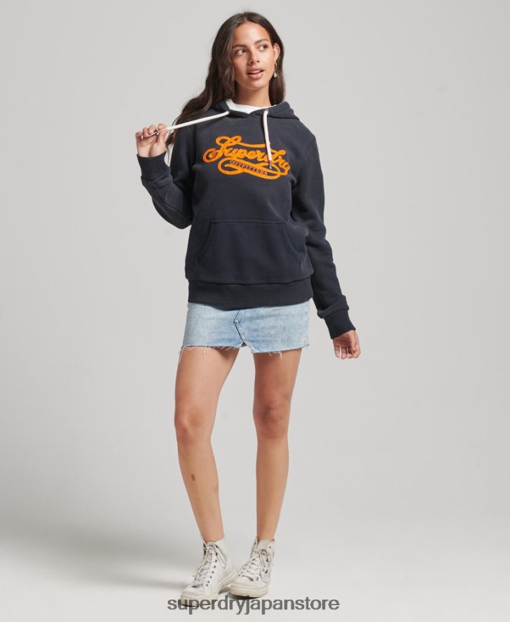 プライド＆クラフトパーカー 女性 Superdry 衣類 海軍 2J62PZ3378