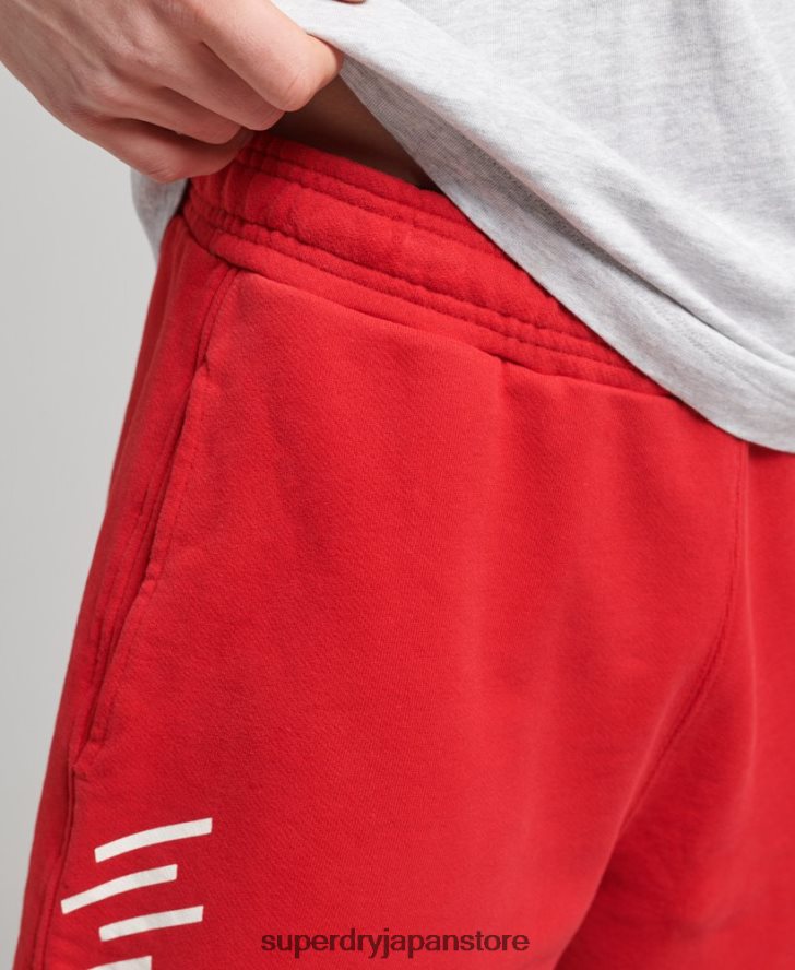 コードコアスポーツショーツ 男性 Superdry 衣類 赤 2J62PZ338