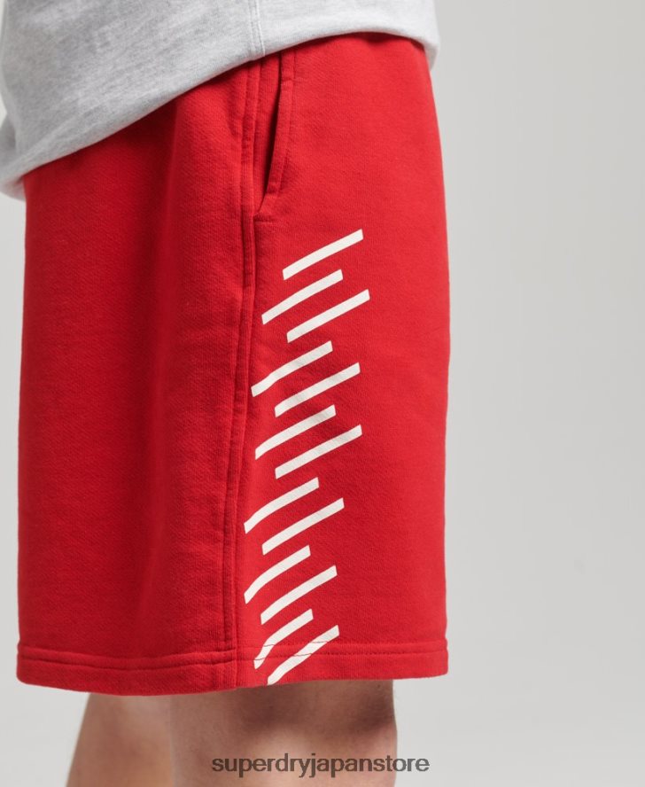 コードコアスポーツショーツ 男性 Superdry 衣類 赤 2J62PZ338