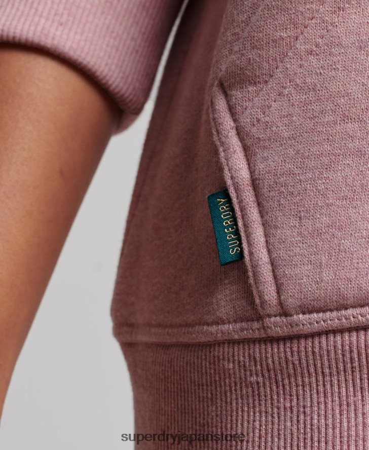 ヴィンテージロゴ刺繍パーカー 女性 Superdry 衣類 ピンク 2J62PZ3391