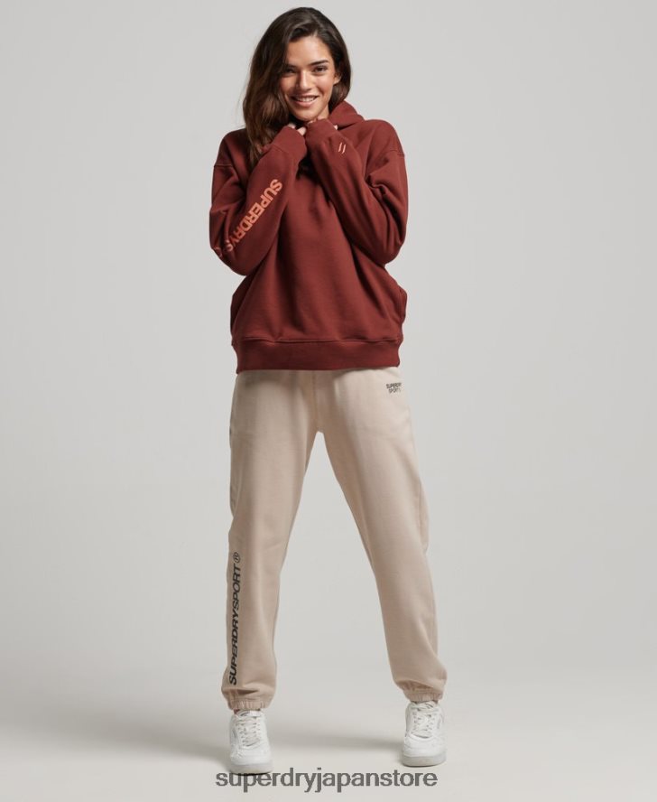 コアオーバーサイズパーカー 女性 Superdry 衣類 茶色 2J62PZ3392