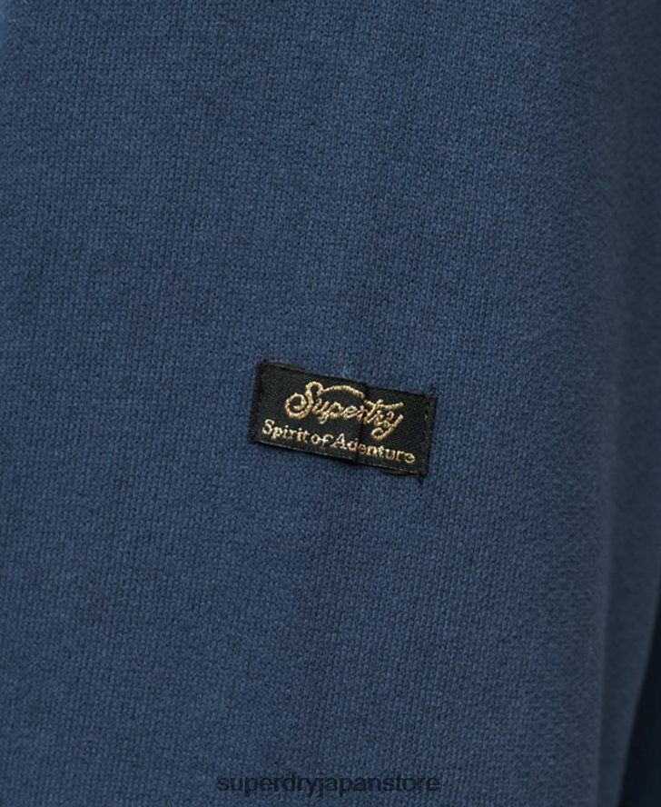 ジャパニーズ ヴィンテージ ロゴ グラフィック ジップ パーカー 女性 Superdry 衣類 海軍 2J62PZ3393