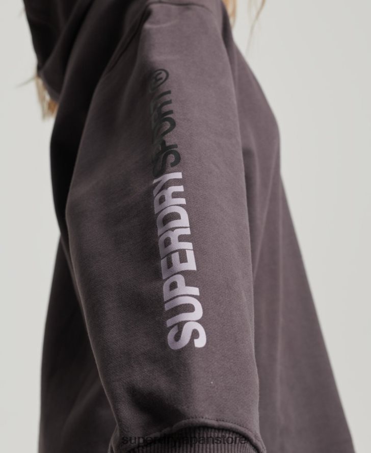コアオーバーサイズパーカー 女性 Superdry 衣類 グレー 2J62PZ3394