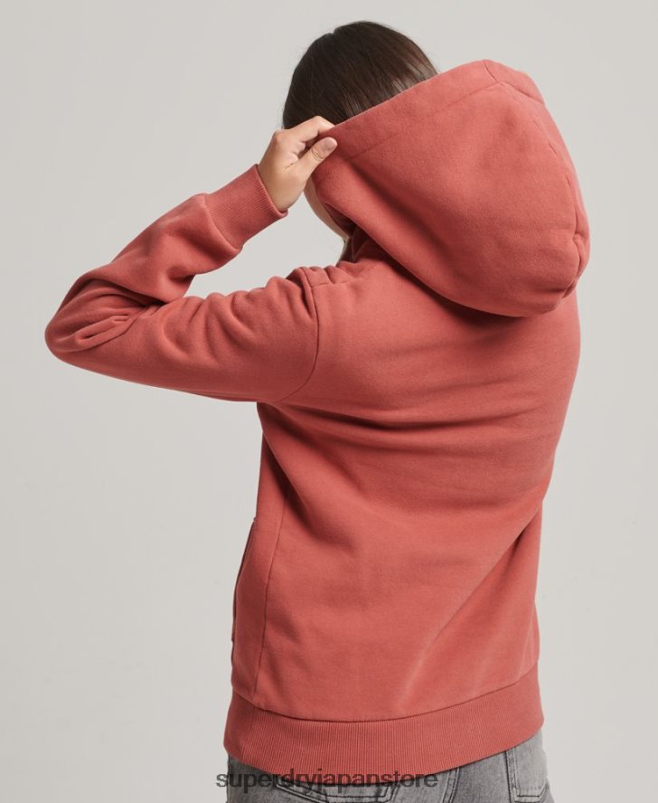 スクリプトスタイルカレッジパーカー 女性 Superdry 衣類 オレンジ 2J62PZ3398