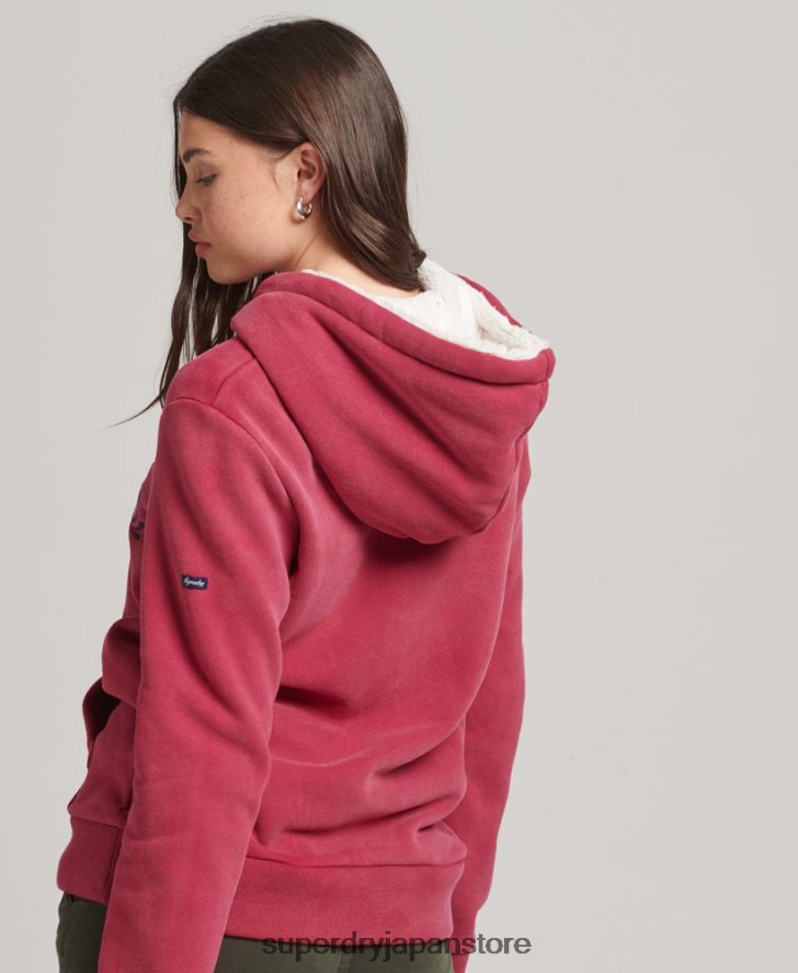 プライド＆クラフトパーカー 女性 Superdry 衣類 赤 2J62PZ3399