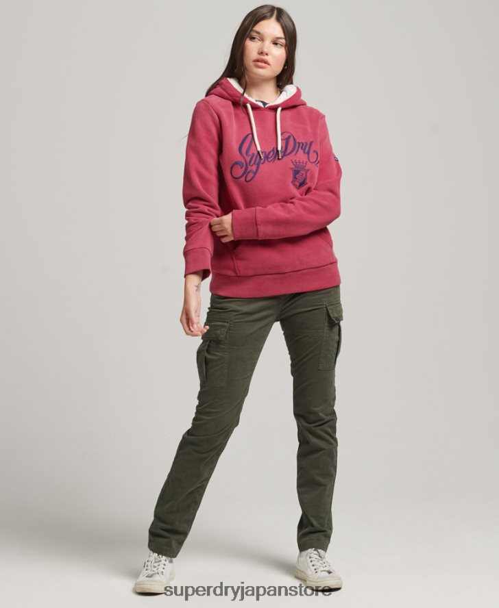 プライド＆クラフトパーカー 女性 Superdry 衣類 赤 2J62PZ3399