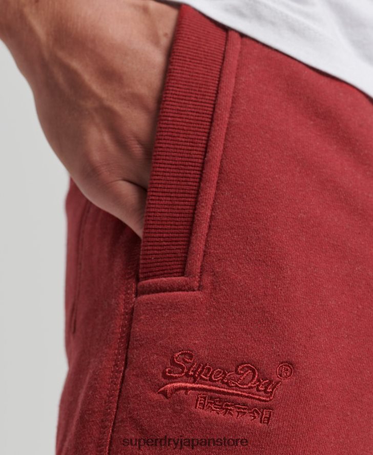 ヴィンテージロゴ刺繍ジャージーショーツ 男性 Superdry 衣類 赤 2J62PZ339