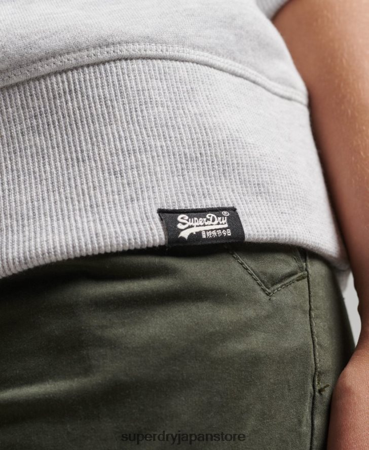 オーガニックコットン エッセンシャル ロゴ クルー スウェットシャツ 女性 Superdry 衣類 ライトグレー 2J62PZ3402