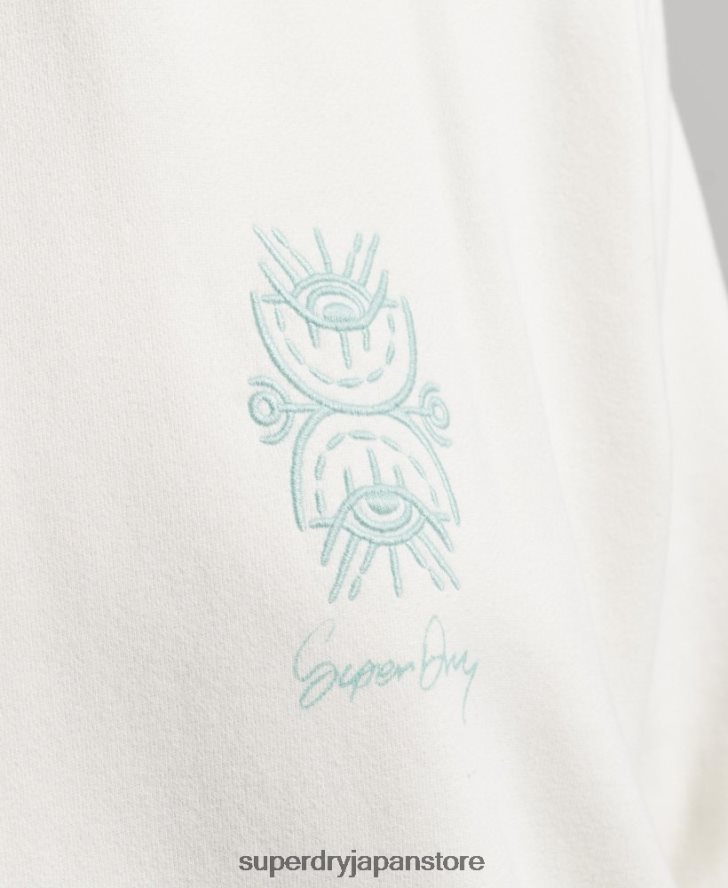 遊牧民のパーカー 女性 Superdry 衣類 白 2J62PZ3410