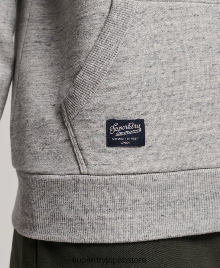 ネオンヴィンテージロゴパーカー 女性 Superdry 衣類 グレー 2J62PZ3417