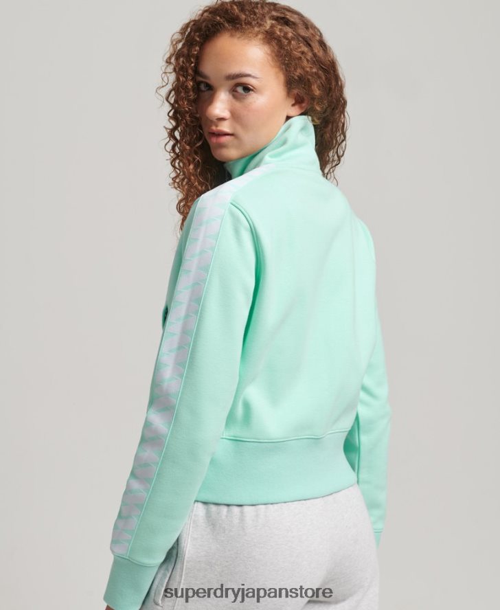 ロゴトラックトップ 女性 Superdry 衣類 青 2J62PZ3420