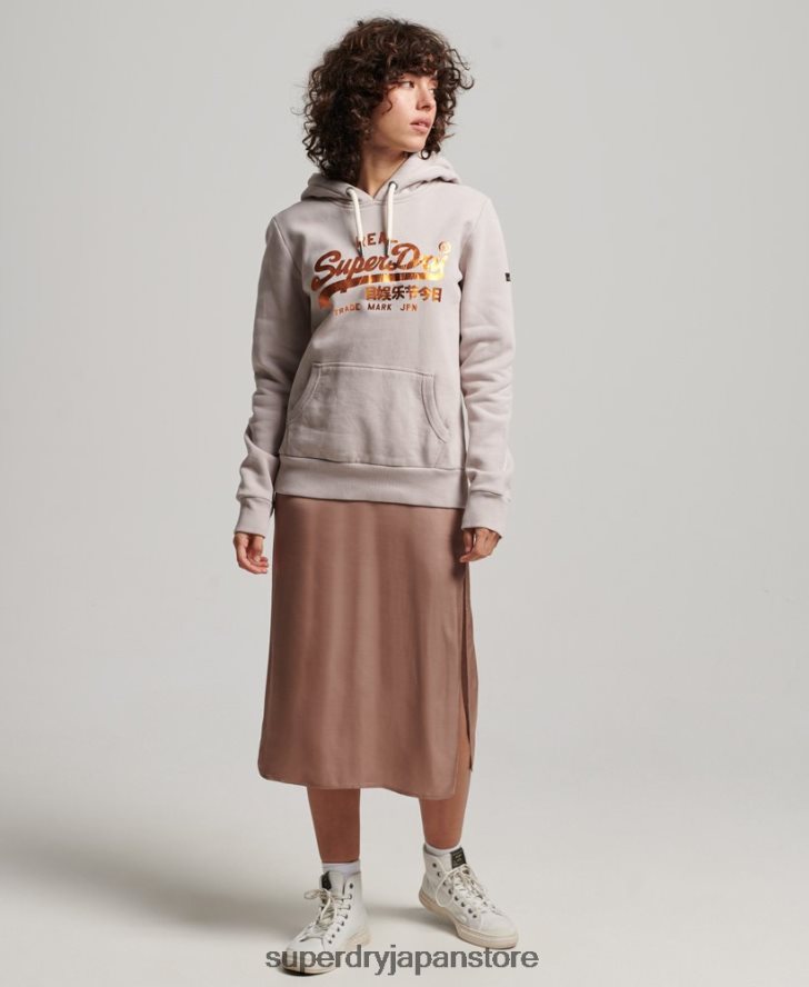 装飾パーカー 女性 Superdry 衣類 ベージュ 2J62PZ3424