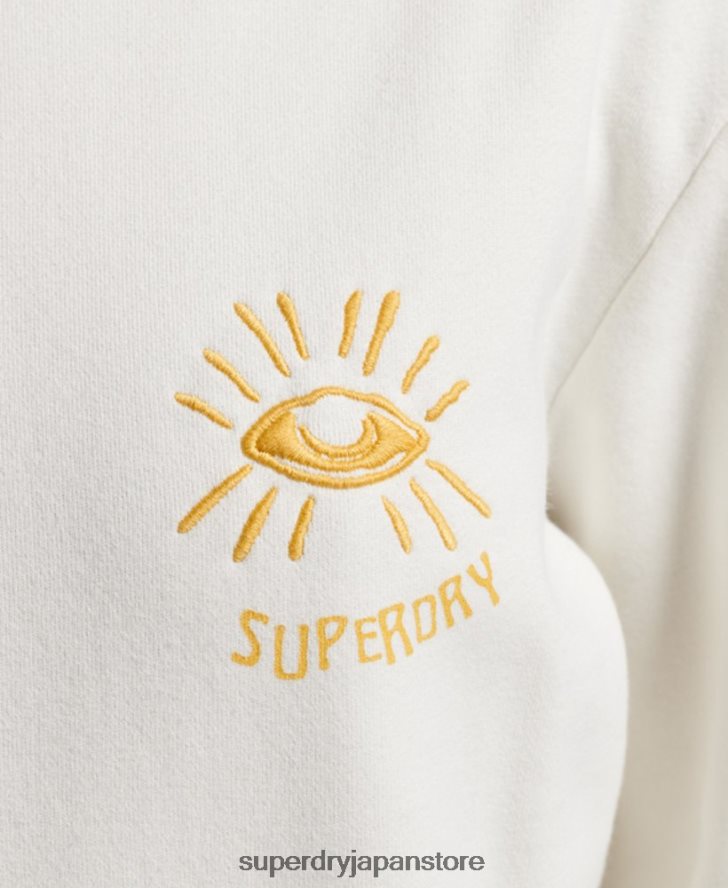 遊牧民のスウェットシャツ 女性 Superdry 衣類 白 2J62PZ3436