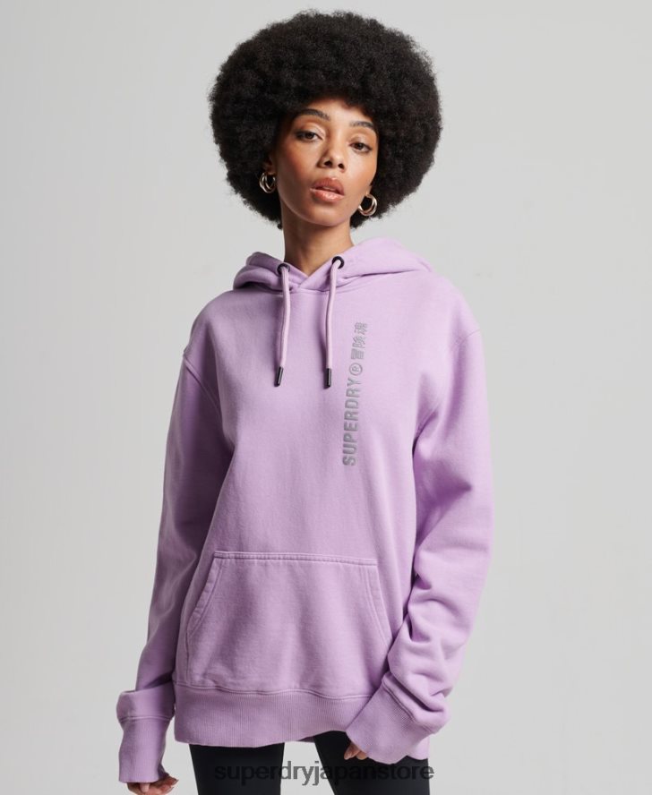 コードリニアルーズパーカー 女性 Superdry 衣類 紫 2J62PZ3438