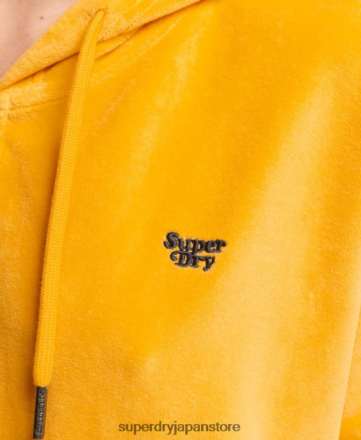 ヴィンテージクロップジップパーカー 女性 Superdry 衣類 金 2J62PZ3439