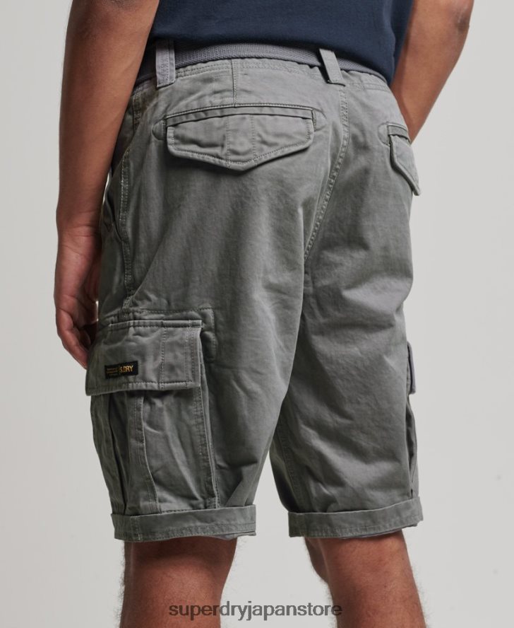 オーガニックコットン ヴィンテージ コア カーゴ ヘビー ショーツ 男性 Superdry 衣類 グレー 2J62PZ343