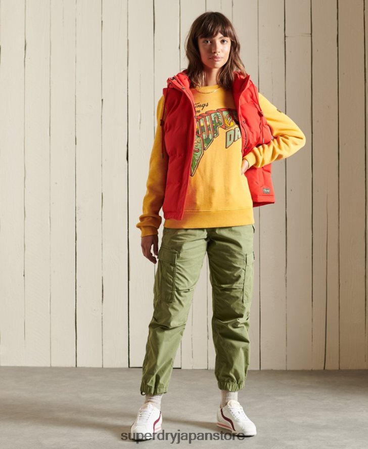 ヘリテージ マウンテン クルー スウェットシャツ 女性 Superdry 衣類 金 2J62PZ3463