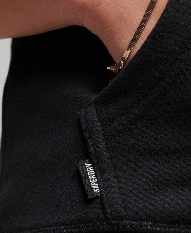 ヴィンテージロゴ刺繍ジップパーカー 女性 Superdry 衣類 黒 2J62PZ3464